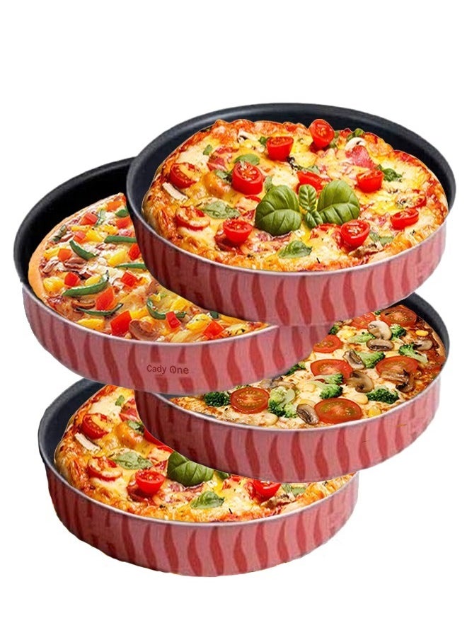 Generic - Round Oven Tray Set Of 5 Pieces For Bread And Pizza High Thickness Non-Stick - Image 1