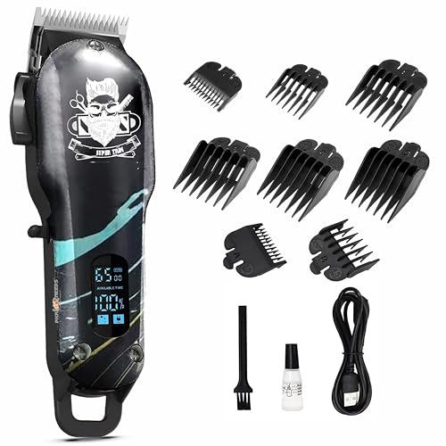 Pick Ur Needs Rechargeable Professional Hair Clipper/Trimmer For Men/Hair Cutting Machine With LED Indicator Trimmer 180 min Runtime 8 Length Settings - Image 1