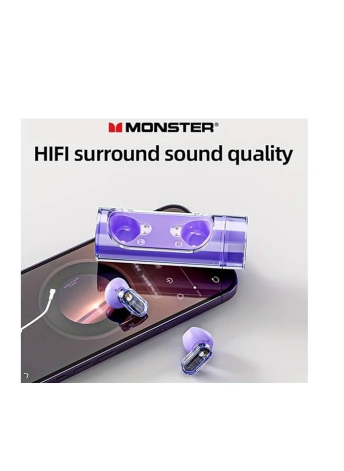 MONSTER Airmars XKT13 Wireless Gaming Headphones, Purple