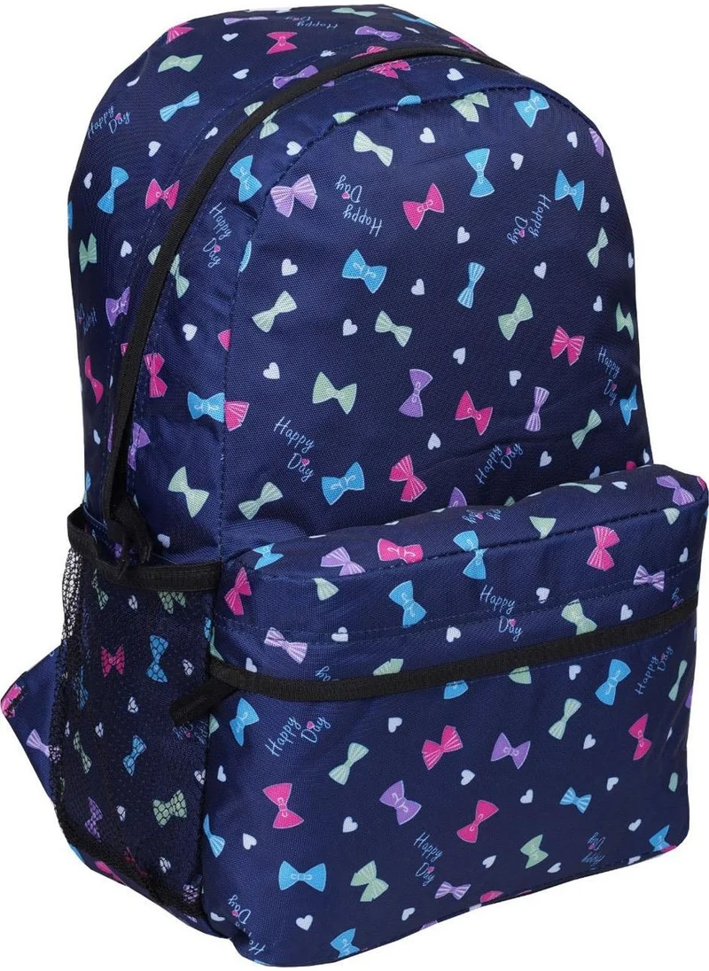 ريلاكسن School Backpack Bowtie Navy