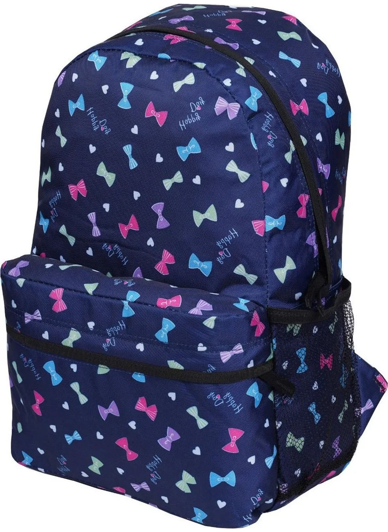 ريلاكسن School Backpack Bowtie Navy