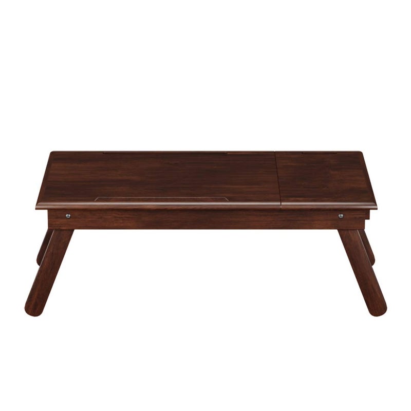 Prateek Art And Craft Prateek Art And Craft Mango Wooden Study Table Open able Top with Side Drawer Sleeve On Table Top to Insert Tab Mobile Brown  - Image 4