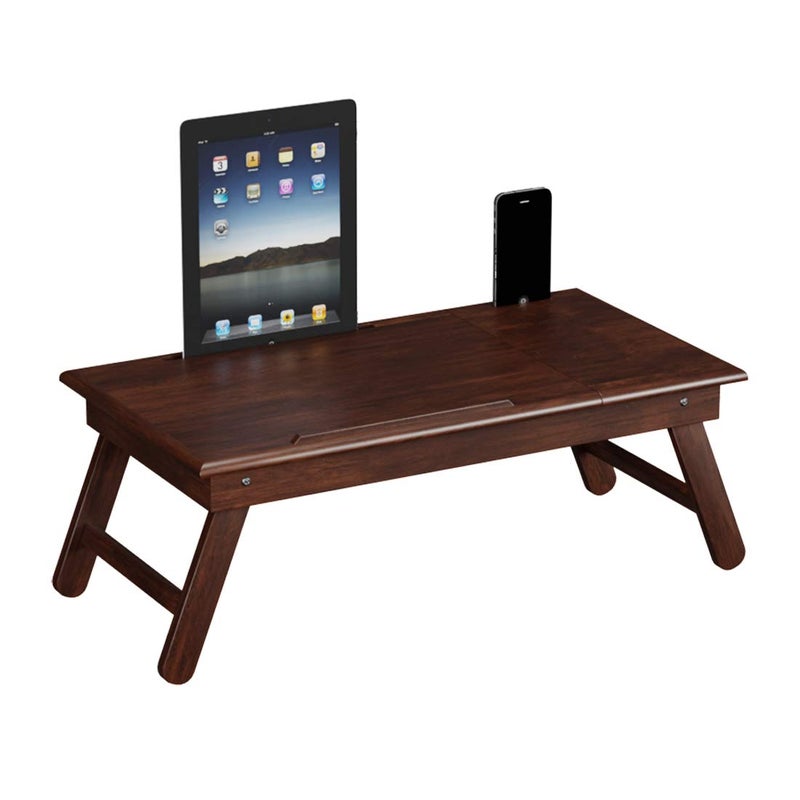 Prateek Art And Craft Prateek Art And Craft Mango Wooden Study Table Open able Top with Side Drawer Sleeve On Table Top to Insert Tab Mobile Brown  - Image 5