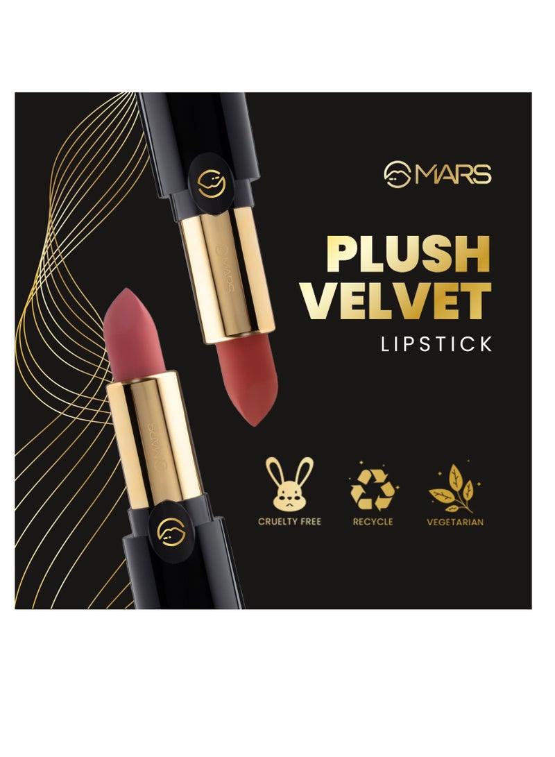 MARS Plush Velvet Creamy Matte Lipstick for women  Smooth Glide   One Swipe Pigmention   Non Drying and Creamy Formula   Rich and Vibrant Color   3.2 gm    08-Caramel Joy - Image 5