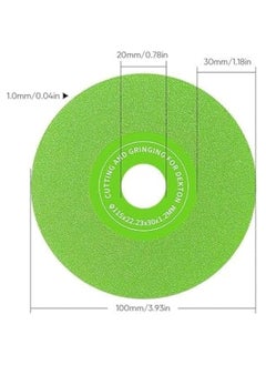 Generic Klyzor Glass  Rock Cutting Disc - 4 Flat Grinding Disc Tile Ceramic Saw Blade for Angle Grinder, Rock Saw for Cutting Ceramic  Glass (A, 6)  - Image 4