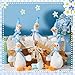 Vertintong 12 Pcs Silly Goose Plush Stuffed Animal Toy Birthday Decorations 8 inch One Silly Goose Baby Shower Party Favor Duck Stuffed Animal with Birthday Hat for Girls Funny Party Supplies Blue - Image 4