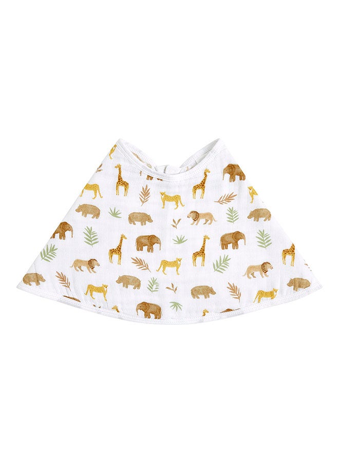 aden + anais Pack Of 1 Essentials Cotton Baby Burpy Bib - Tanzania - Image 1