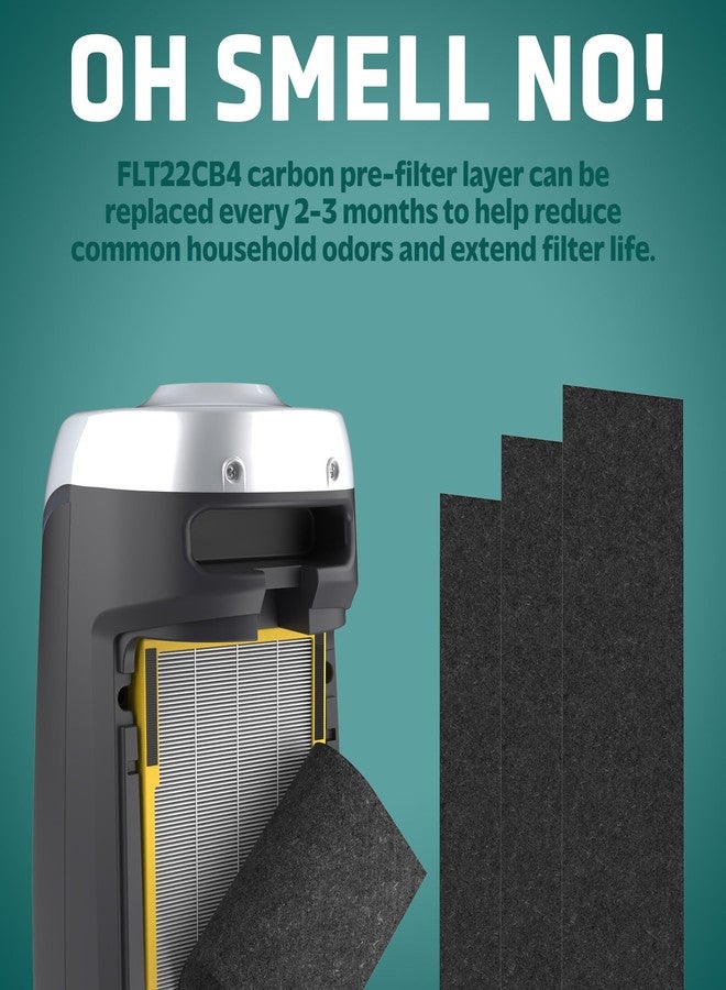 GermGuardian Genuine Carbon Air Purifier Replacement Filter for Air Purifier Models, AC4825, AC4900, AC4300, CDAP4500 and PureGuardian Model AP2200CA, 4-Pack, FLT22CB4 - Image 3