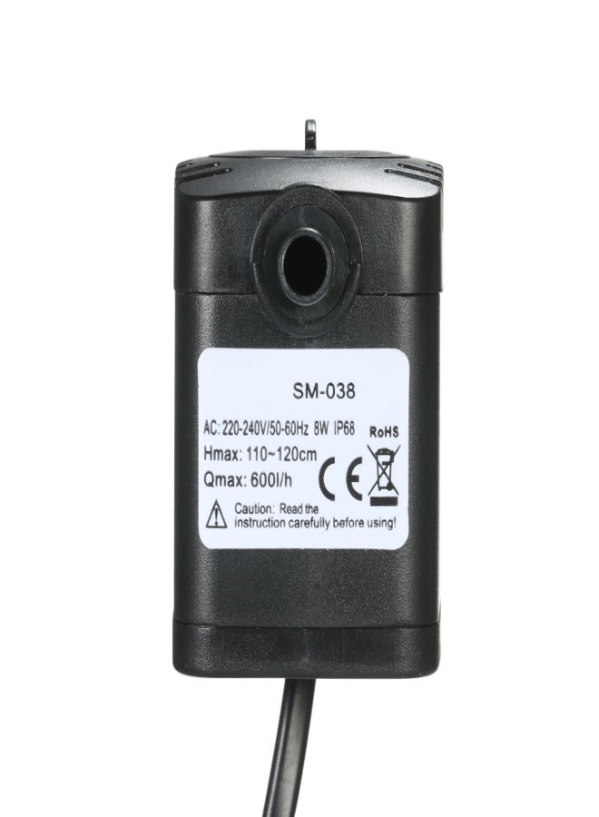 WATER STRIDER 600L/H 8W Submersible Water Pump for Aquarium Tabletop Fountains Pond Water Gardens and Hydroponic Systems with 2 Nozzles AC220-240V - Image 4