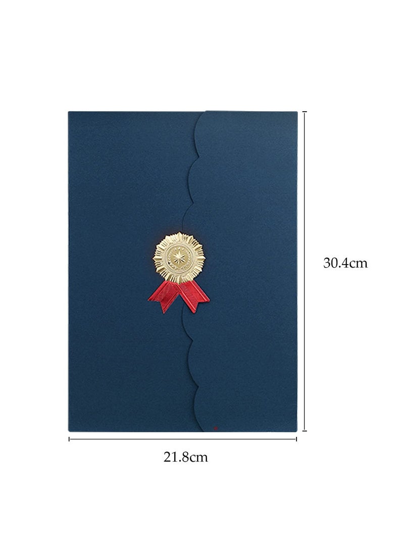 SYOSI 5Pcs A4 Certificate Holder Graduation Diploma Cover Degree Certificate Holder Trifold Document Covers for Award Certificates - Image 2