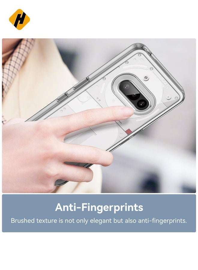 HuHa Protective Cover For Nothing Phone 3a Colorful Series Acrylic Hybrid TPU Phone Case (Transparent)  - Image 5