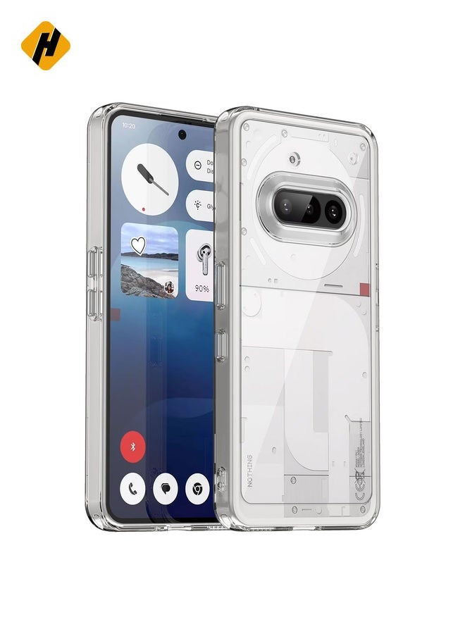 HuHa Protective Cover For Nothing Phone 3a Colorful Series Acrylic Hybrid TPU Phone Case (Transparent)  - Image 1