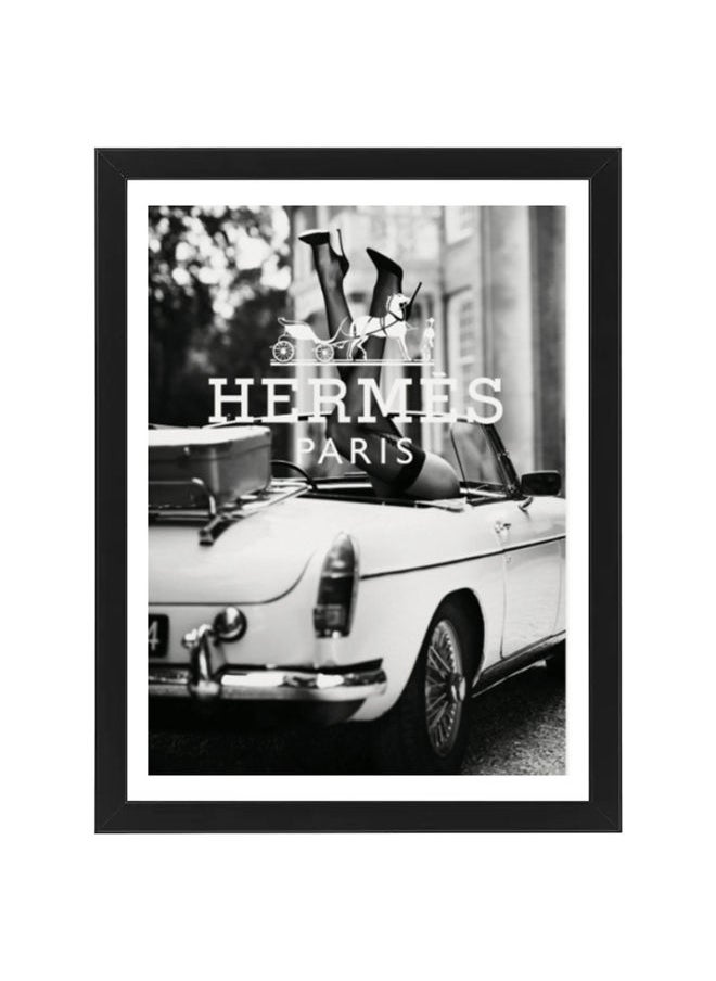 Boomah Accessories Hermes Paris Fashion Poster With Frame 30x40 cm 
