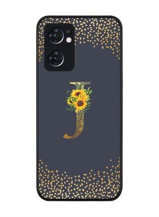 Rugged Black edge case for Oppo Find X5 Lite, Slim fit Cover - Custom Monogram Initial Letter Floral Pattern Alphabet - J (Grey ) - pzsku/ZEE88FD0E87209A82C43DZ/45/_/1717839975/c978640d-c6b7-41b5-a314-f0e6808c1ccf