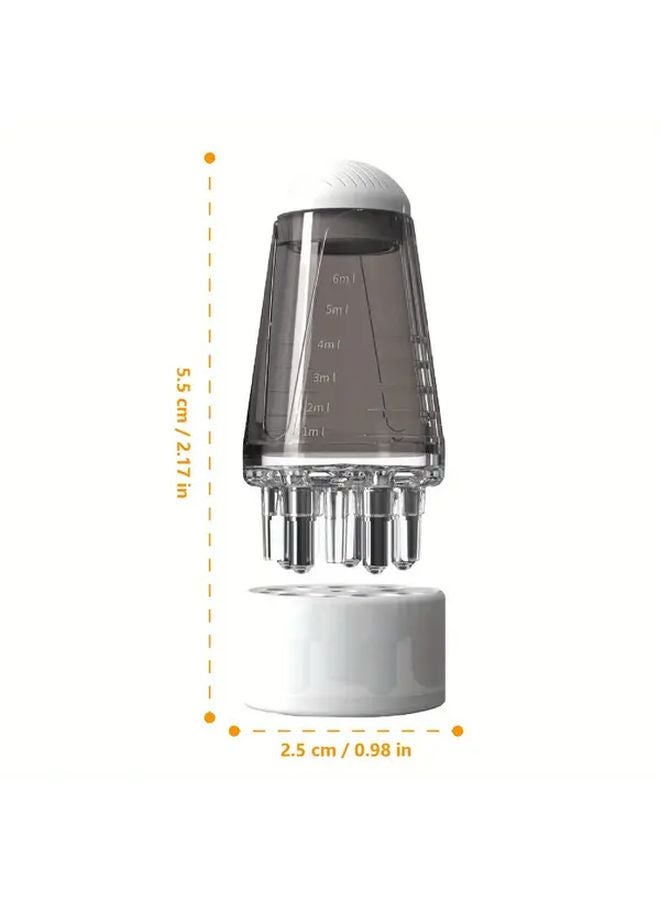 Gray Scalp Massage Comb Applicator For Essential Oil Hair Treatment Fatigue Relief - Image 4