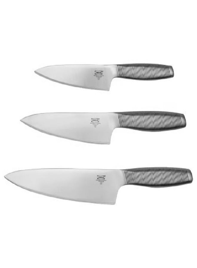 3-Piece Stainless Steel Knife Set  - Image 1