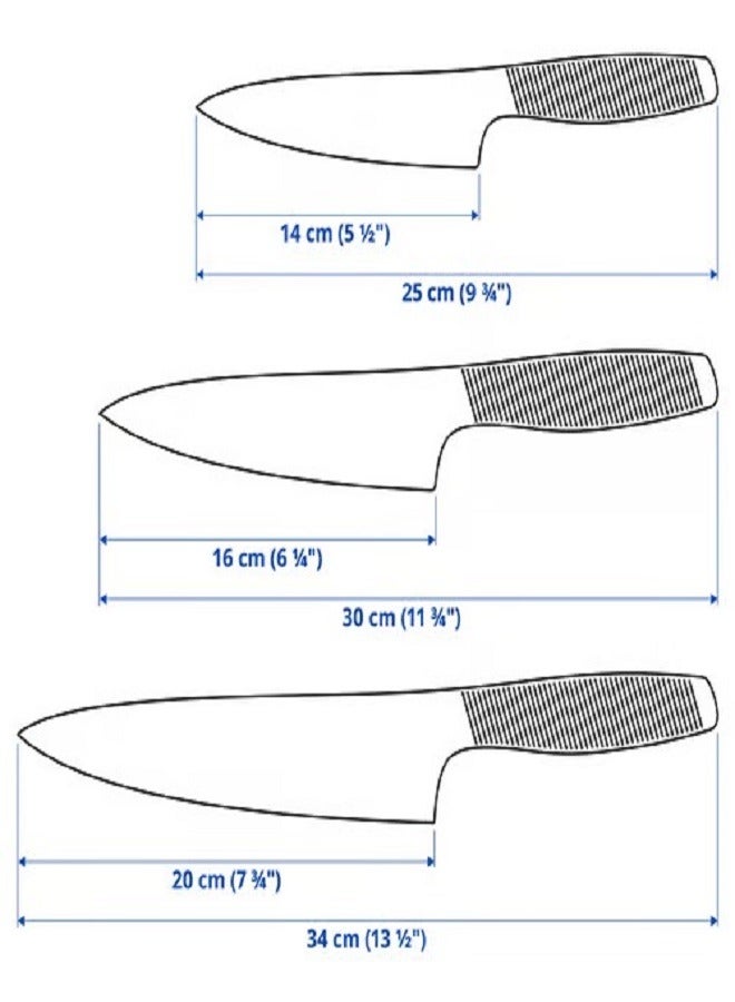 3-Piece Stainless Steel Knife Set  - Image 5