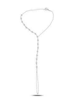 EMNON 925 Sterling Silver Jewelry Rhodium Plated CZ Bracelet Ring 100% Precious Metal Gift for Women- Emnon14BR  - Image 1