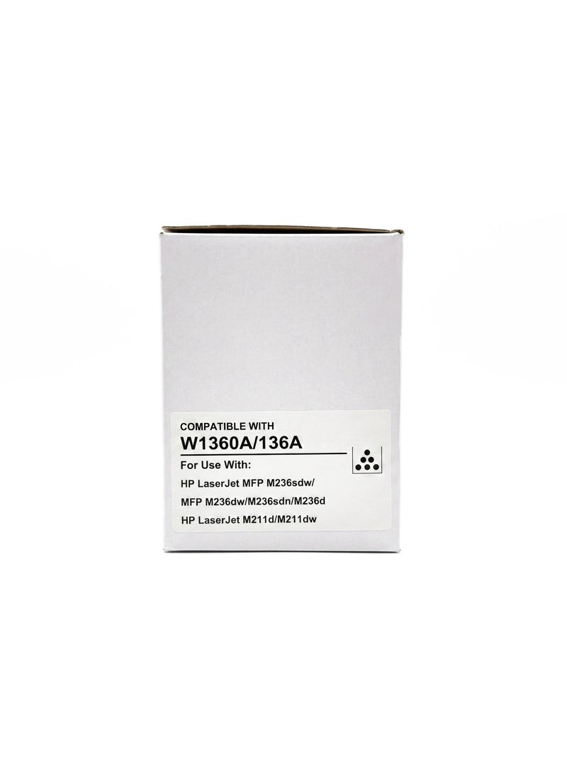 طباعة الذهب Gold Print Premium Toner Cartridge W1360A 136A Black Compatible For HP LaserJet MFP M236sdw, MFP M236dw, M236sdn, M236d, HP LaserJet M211d, M211dw, Toner: Refined toner is infinitely close to original toner to achieve high color printing. 1150 Pages - Image 3
