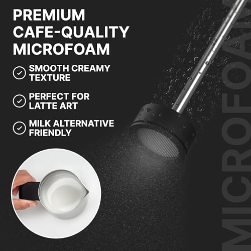 Subminimal NanoFoamer Lithium Performance Milk Foamer | USB-C Rechargeable, IP4 Waterproof, Dual-Speed, Stainless Steel | Premium Microfoamed Milk in 30 Seconds, Barista-Style Coffee Drinks at Home - Image 2
