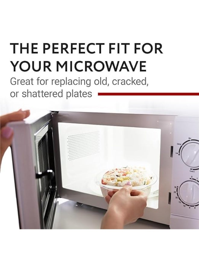 Small Glass Microwave Plate - Replacement Turntable Plate for Small Microwaves 9.6 inch / 24.5cm - Image 2
