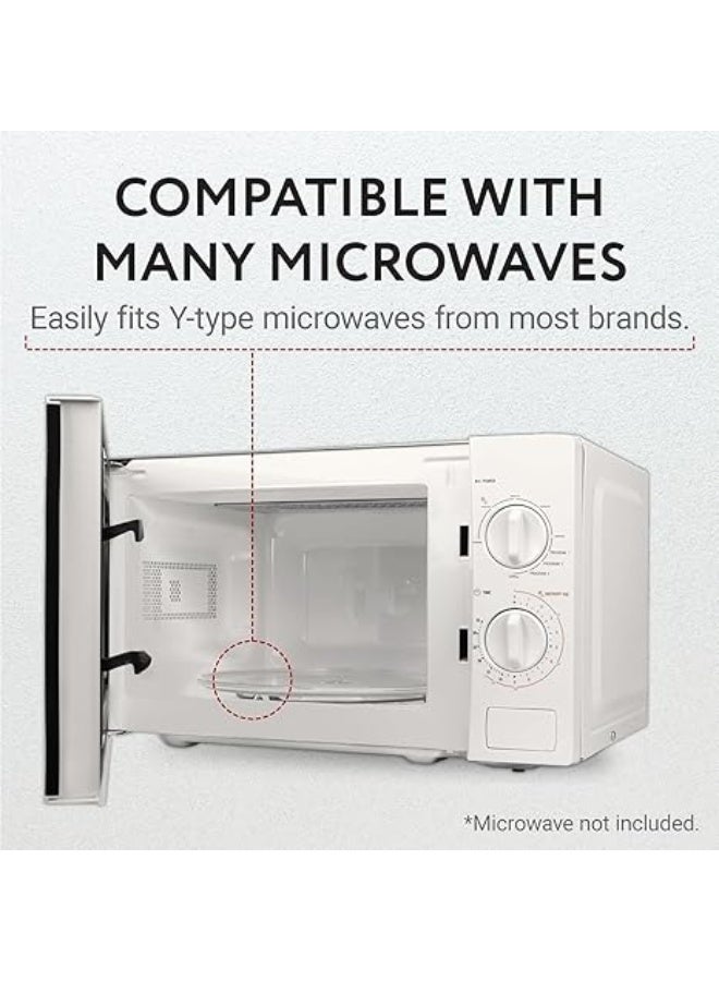 Small Glass Microwave Plate - Replacement Turntable Plate for Small Microwaves 9.6 inch / 24.5cm - Image 3