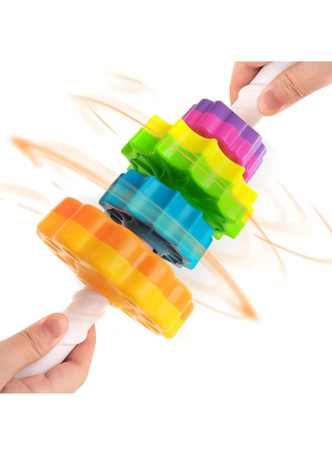 Slant Colorful stacking and spinning toy for toddlers and babies  - Image 3