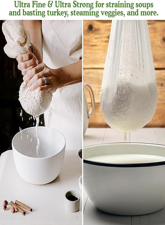 ريجنسي رابس قماش جبن طبيعي فائق النعومة من ريجنسي رابس، مصنوع من القطن الطبيعي 100%، بمساحة 27 قدم مربع (36 × 36 بوصة)، 3 قطع، صالح للاستخدام مع الطعام، مناسب لتتبيل الديك الرومي، والتعليب، والتصفية، وصناعة الجبن. - Image 3