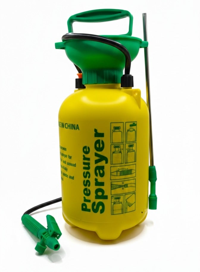 QUALITY Portable Pressurized Water Sprinkler Can for Gardening & Sanitizer Spraying, Manual Hand Pressure Sprayer for Agriculture, Car Cleaning, 8 Liter - Image 2