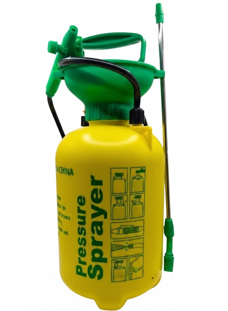 QUALITY Portable Pressurized Water Sprinkler Can for Gardening & Sanitizer Spraying, Manual Hand Pressure Sprayer for Agriculture, Car Cleaning, 8 Liter - Image 1