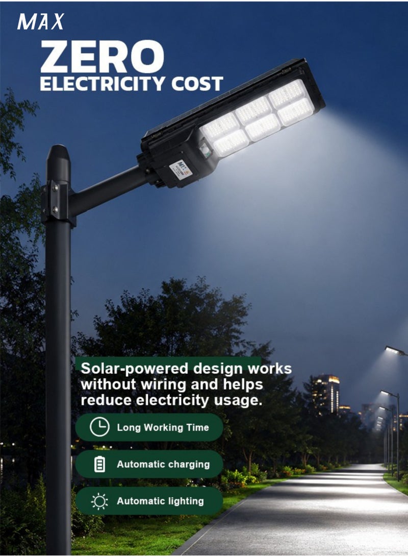 Max 2000W Solar Street Light with SMD LED, 4.5V 25W Solar Panel, 3.2V 25Ah Li-ion Battery, Remote & Optical Sensor Control, Outdoor Solar Lamp for Garden Yard Pathway Park - Image 5