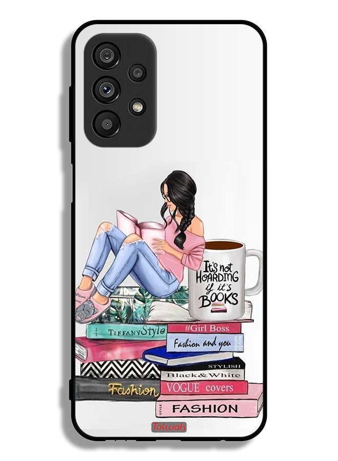 Tolwak Samsung Galaxy A23 5G Protective Case Cover Girl And Fashion Books Art - Image 1