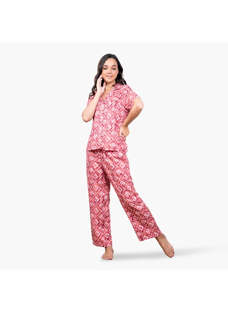 Aadaraya Printed Pyjama Set