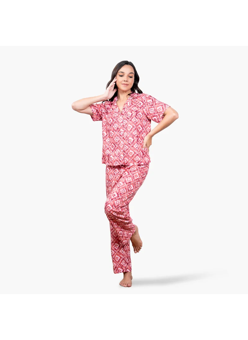 Aadaraya Printed Pyjama Set