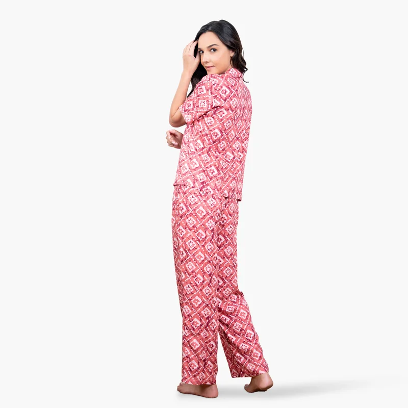 أدريا طقم بيجامة مطبوع