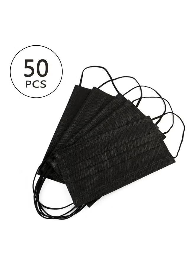 RM 50-Piece Disposable Face Mask Black Color - Image 2