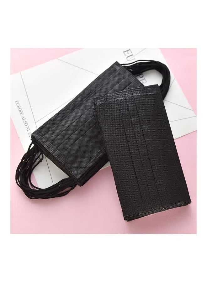 RM 50-Piece Disposable Face Mask Black Color - Image 3