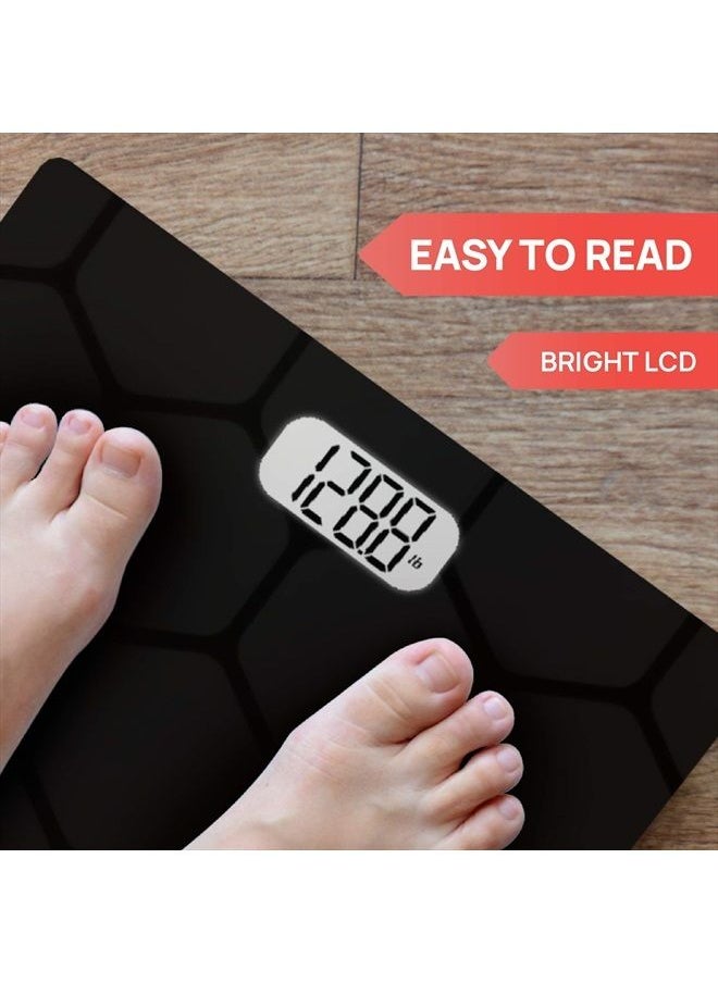 INEVIFIT - INEVIFIT Bathroom Scale, Highly Accurate Digital Bathroom Body Scale, Measures Weight up to 400 lbs. Includes Batteries - Image 1