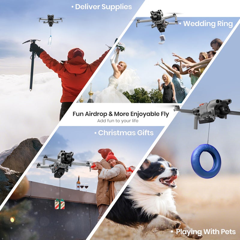 ستارت آر سي نظام إسقاط الطائرات بدون طيار  لجهاز DJI Mini 5 Pro، جهاز إطلاق الحمولة/التسليم/النقل لملحقات DJI Mini 5 Pro - Image 2