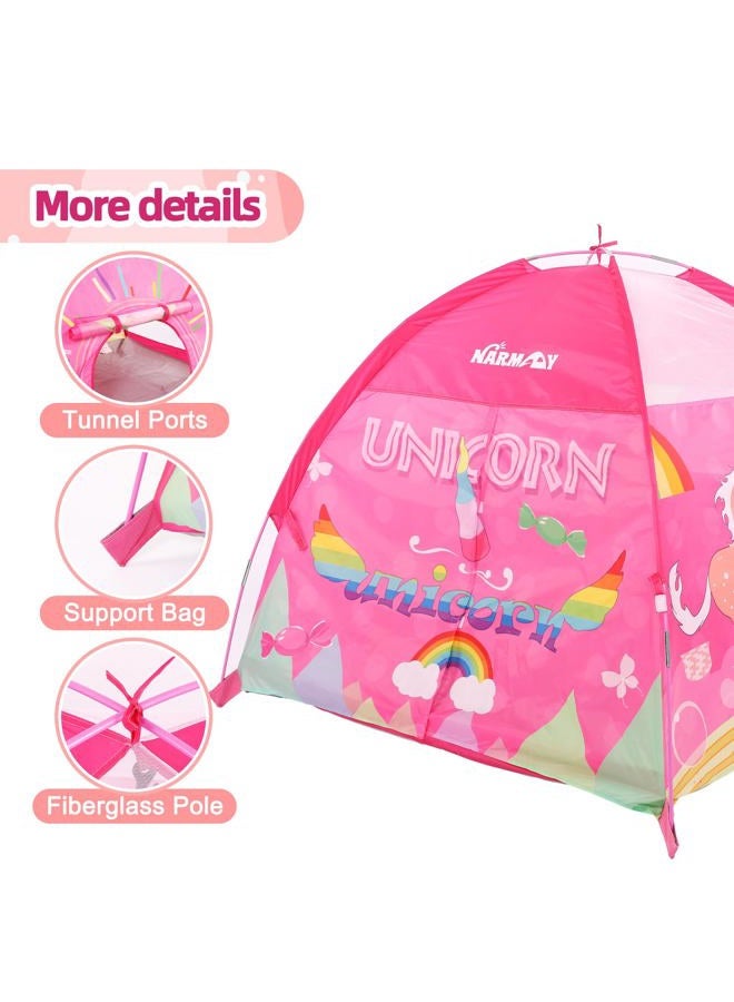 NARMAY ® Play Tent Unicorn Dome Tent for Kids Indoor/Outdoor Fun - 48 x 48 x 40 inch - Image 4
