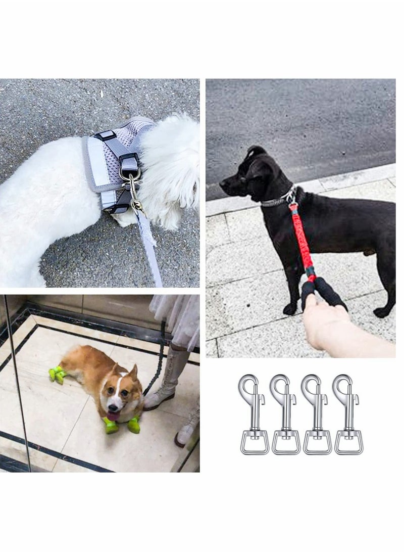 KASTWAVE - 10 Pcs Dog Leash With Hook Buckle 360° Swivel Snap Hooks Square Eye Swivel Bolt Snap Heavy Duty Trigger Hooks Clips Stainless Steel Clips Clasp Suitable for connecting pet collars and keychains - Image 1