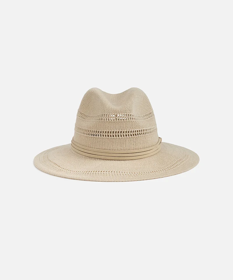 Ipekyol Contrast Trim Textured Hat