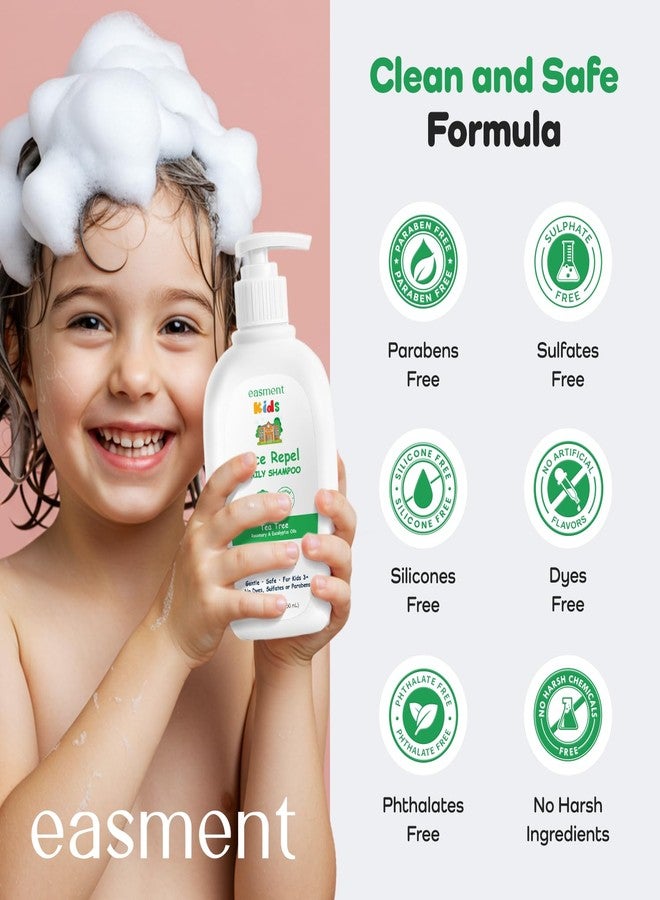 Easment Lice Shampoo & Comb for Kids Kit: Head Lice Prevention Shampoo with Powerful Tea Tree & Rosemary Oils, Professional Lice Comb Defenses Lice & Nits(Eggs), Para Piojos y Liendres, Perfect for Kids 3+ - Image 4