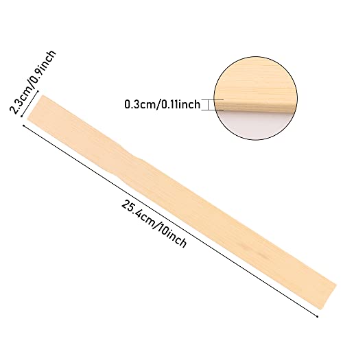 REWISS Wooden Paint Stir Sticks - Rewiss 10 Inch Paint Sticks Stirrers for Paddles Resin or Wood Craft Sticks, Garden and Library Markers(Pack of 50) - Image 2