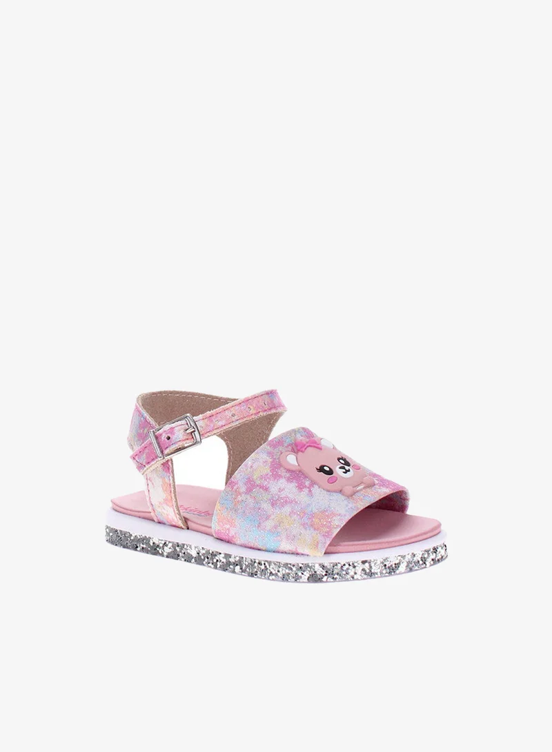 موليكينها صنادل أطفال بناتي مولكينها بحزام خلفي وردي صنع في البرازيل