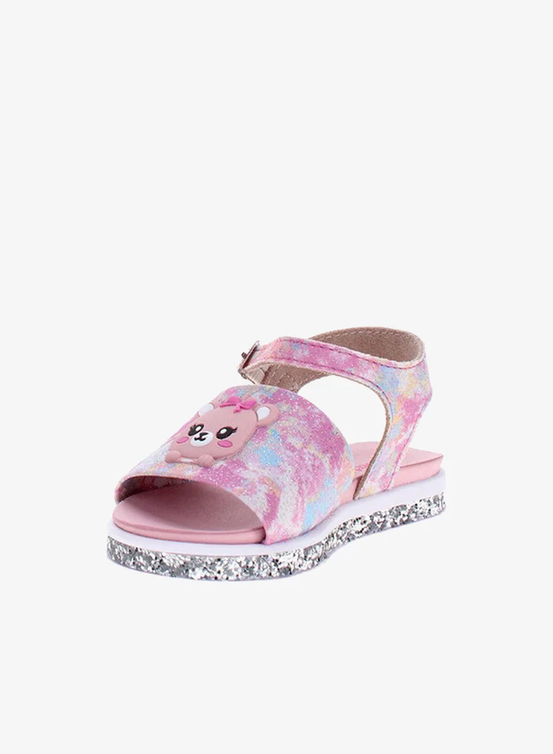 موليكينها صنادل أطفال بناتي مولكينها بحزام خلفي وردي صنع في البرازيل