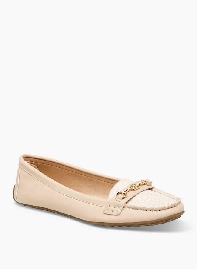 سيليست Women's Monogram Print Slip-On Loafers