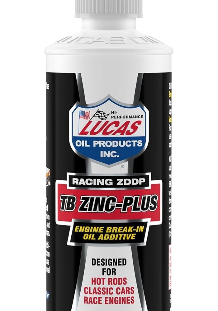 Lucas Oil 10063 Engine Break-In Oil Additive with TB Zinc Plus - 16 Ounce - Image 1