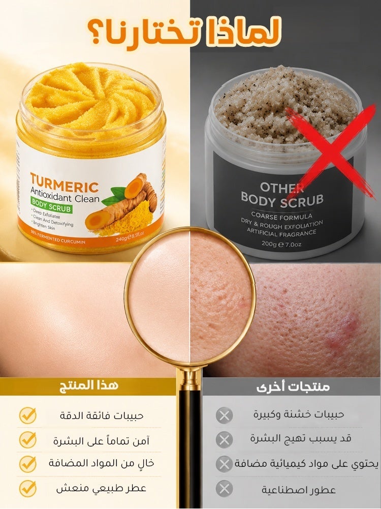 Turmeric Scrub for Skin Cleansing and Rejuvenation (Antioxidant) - Image 2