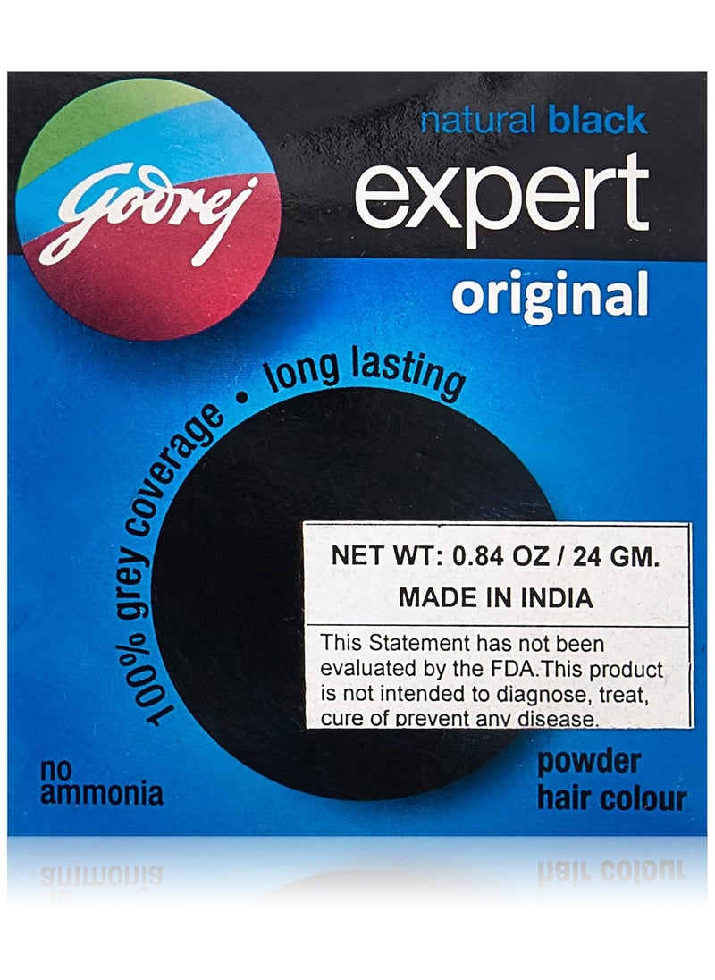 Godrej Natural Black Expert Powder Hair Color, 30 Gram 